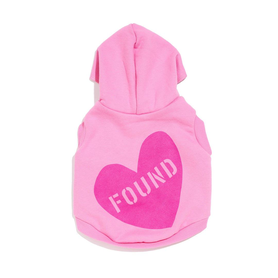 Found My Animal - BIG FULL HEART ANIMAL HOODIE, CANDY PINK + MAGENTA: Medium