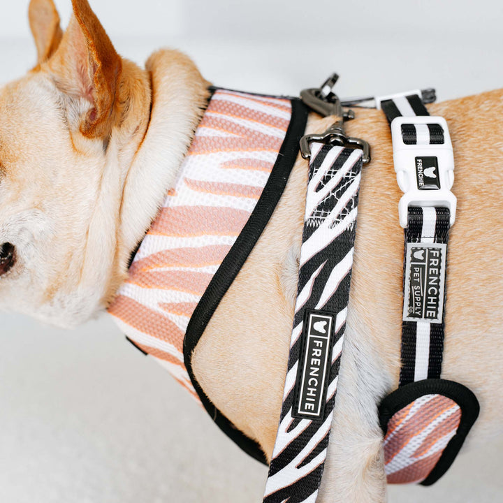 Frenchie - Frenchie Duo Reversible Harness - Zebra: Xsmall