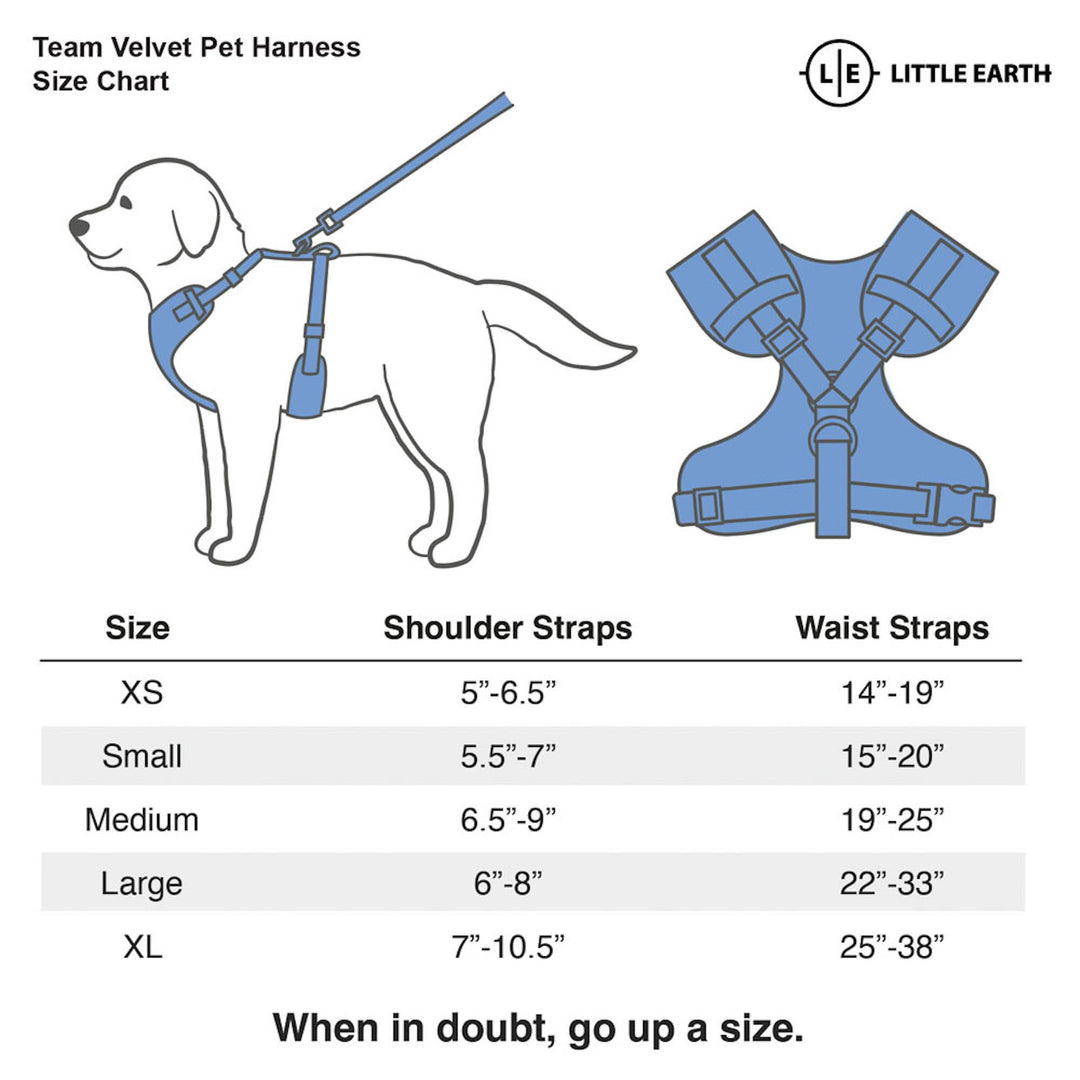Little Earth Productions - MLB New York Mets Velvet Pet Harness: X-Large
