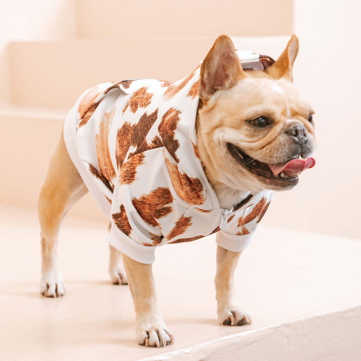 Frenchie - Frenchie Dog Hoodie - Moo: M