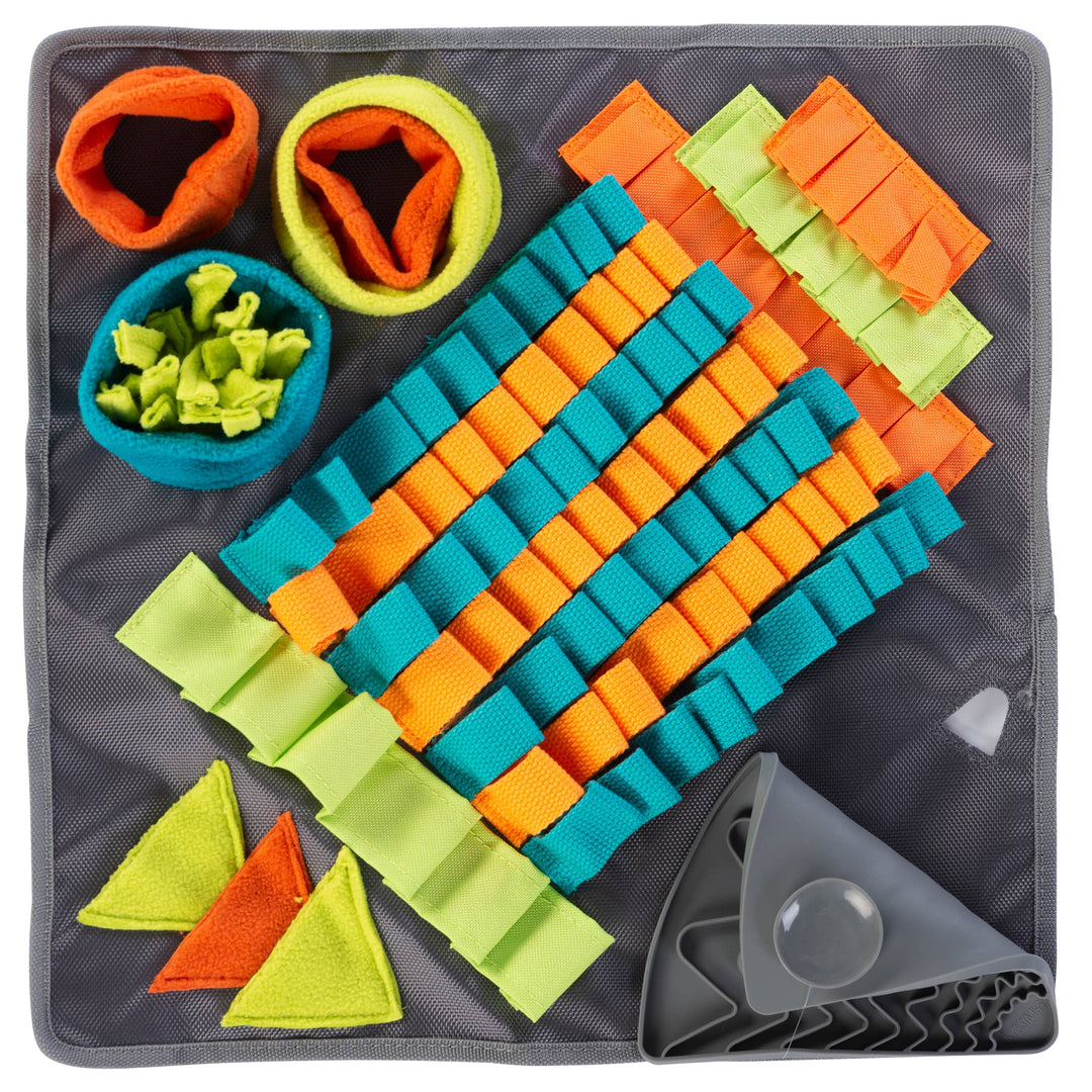 Pet Palette Distribution - Messy Mutts Square Forage/Snuffle Mat 16" with Suction