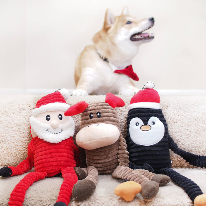 Pet Palette Distribution - ZippyPaws Holiday Crinkle Reindeer Large