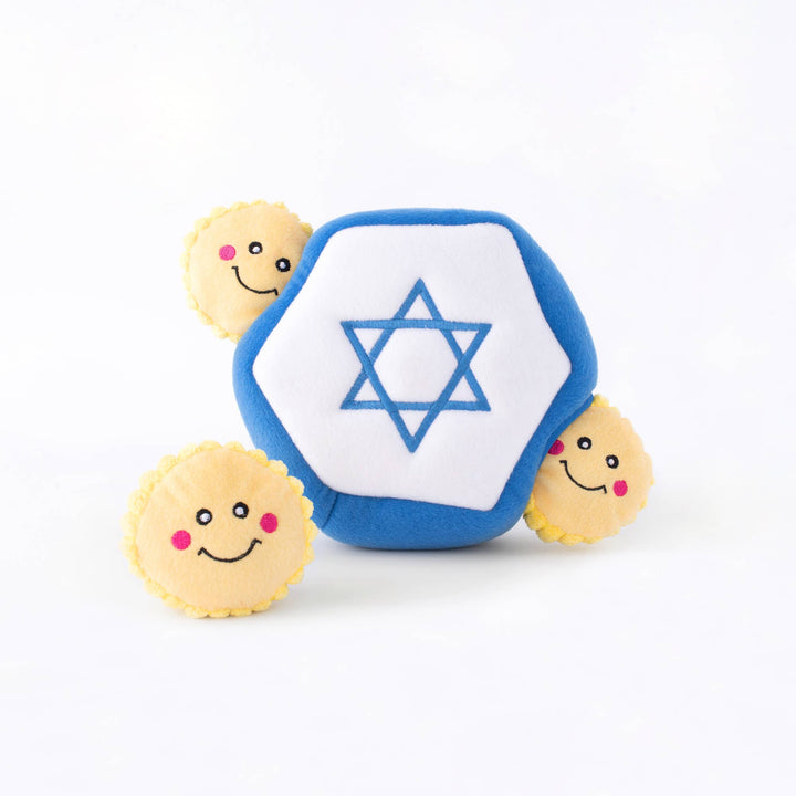 ZippyPaws - Hanukkah Burrow - Star of David - Holiday Dog Toy