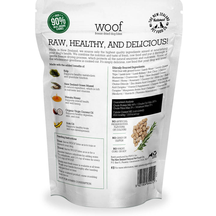 Woof Wild Goat Freeze Dried Dog Bites 1.76oz