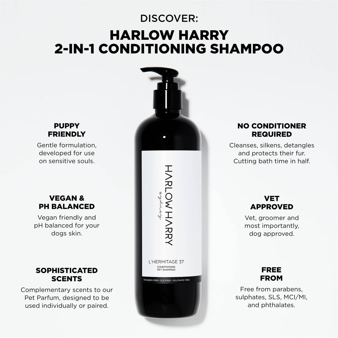 HARLOW HARRY - 2-in-1 Conditioning Dog Shampoo | L'hermitage 37: 500mL