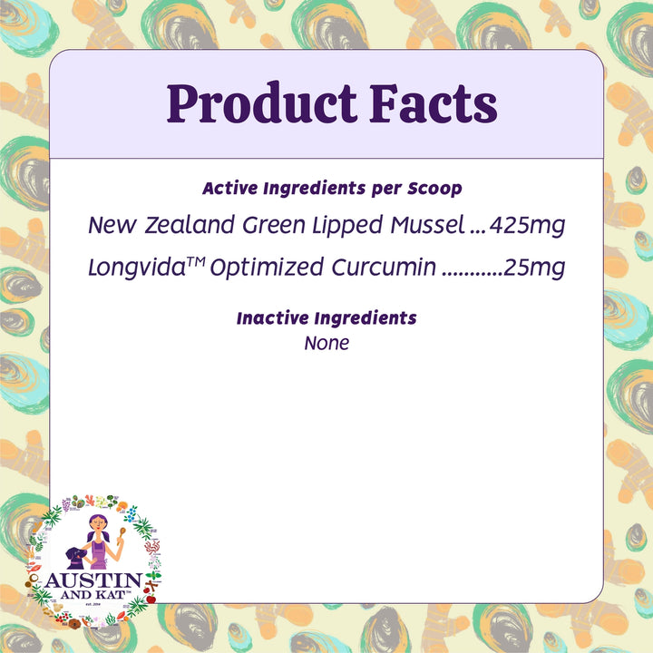 Austin And Kat  New Zealand Green Lipped Mussel Mobility Topper Powder