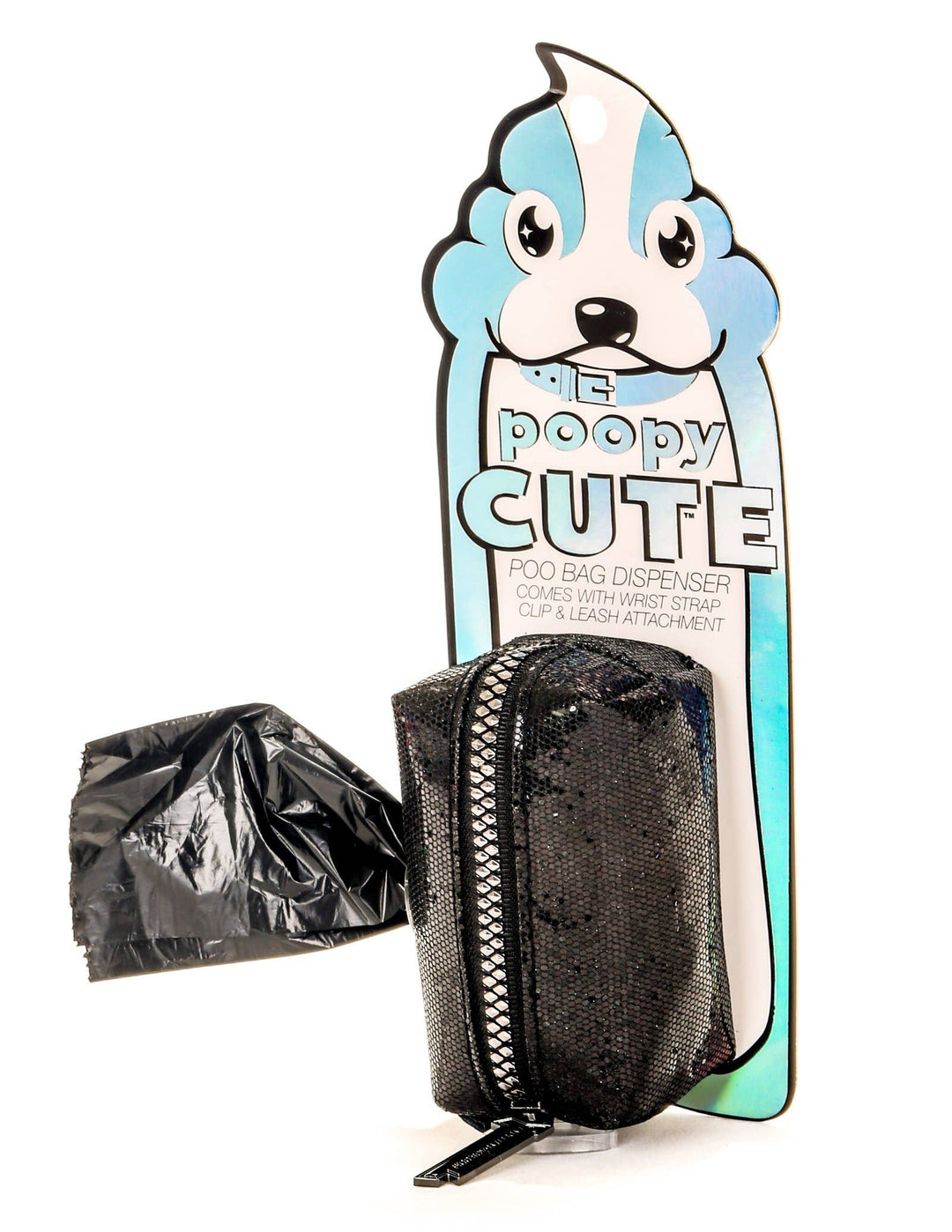 Fydelity - 30328: poopyCUTE: Fashionable Waste Bag Holder-GLAM Black