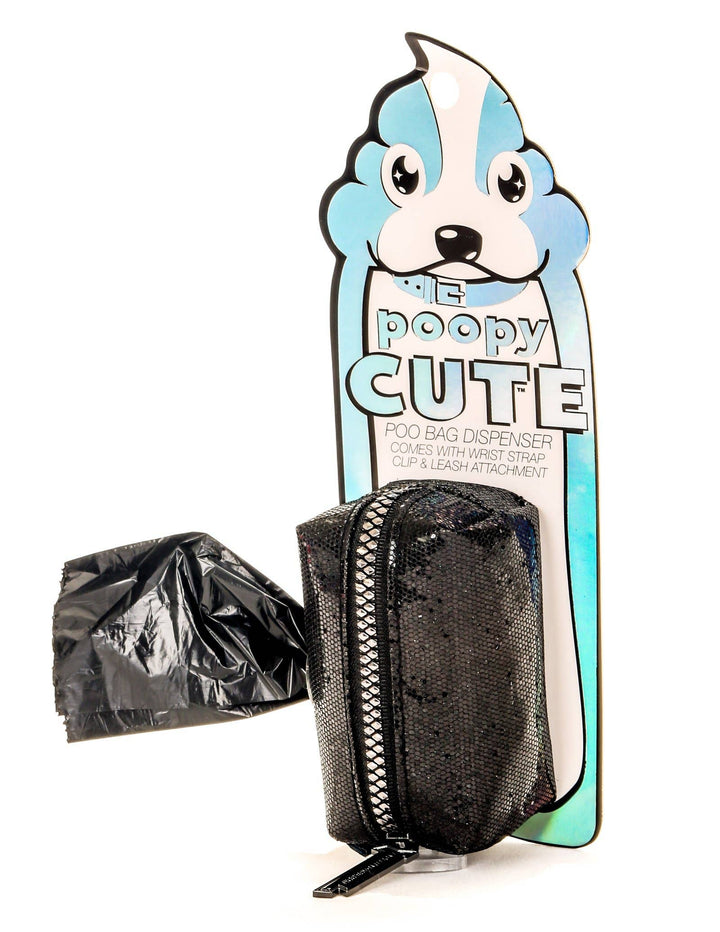 Fydelity - 30328: poopyCUTE: Fashionable Waste Bag Holder-GLAM Black