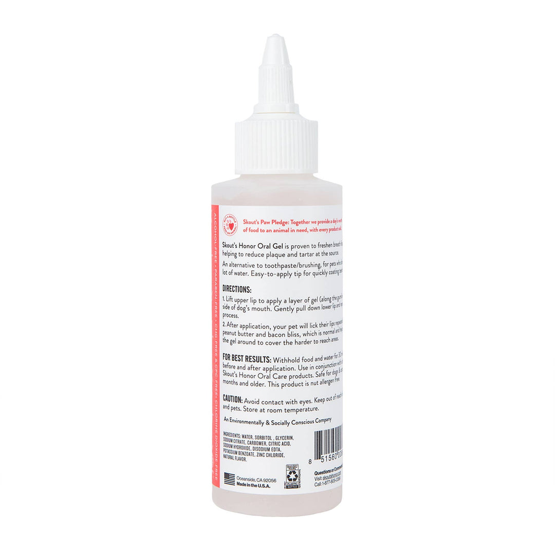 Pet Palette Distribution - Skout's Honor Oral Gel: Peanut Butter & Bacon 4oz
