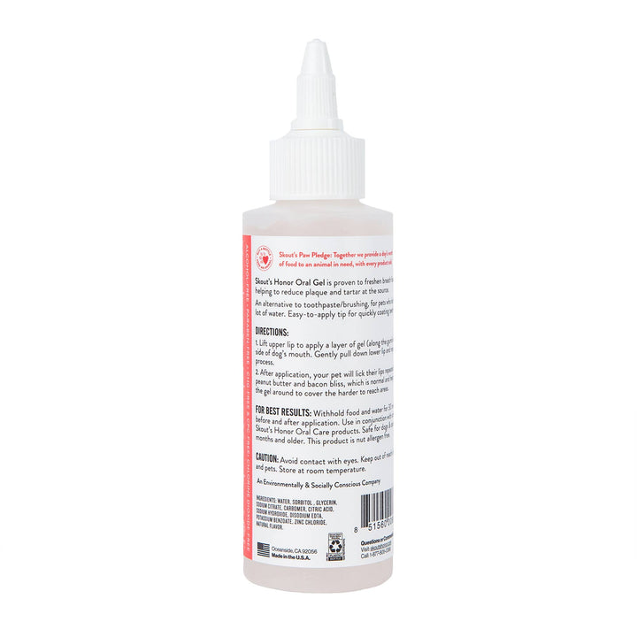Pet Palette Distribution - Skout's Honor Oral Gel: Peanut Butter & Bacon 4oz