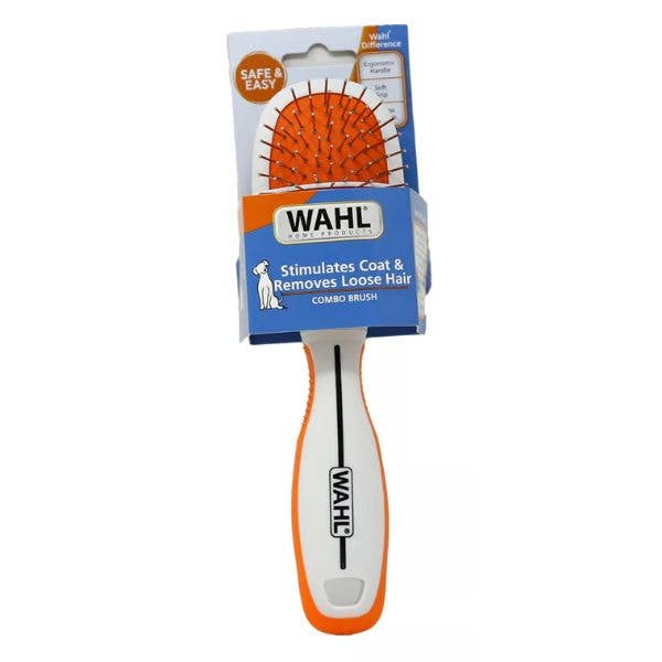 St. Louis Wholesale LLC - Wahl Pet Products - Ergonimic, Soft Grip Pet Combo Brush