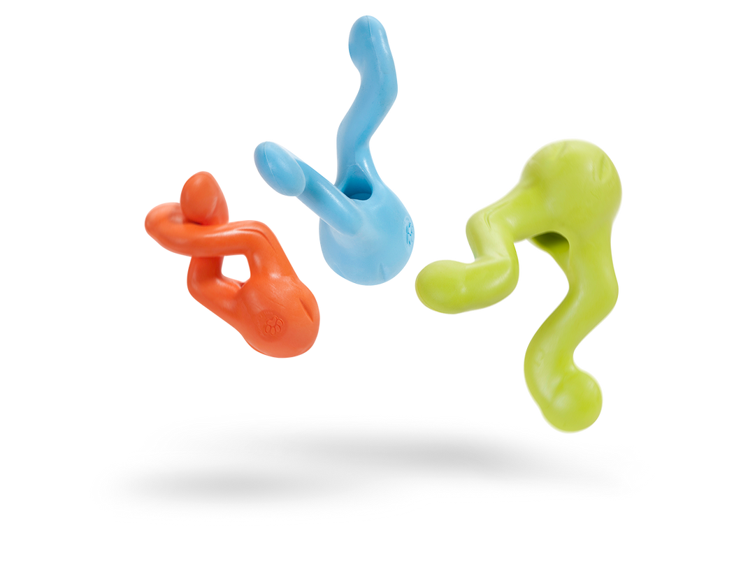 West Paw - Tizzi® Puzzle Treat-Dispensing Dog Enrichment Toy: S / Aqua Blue