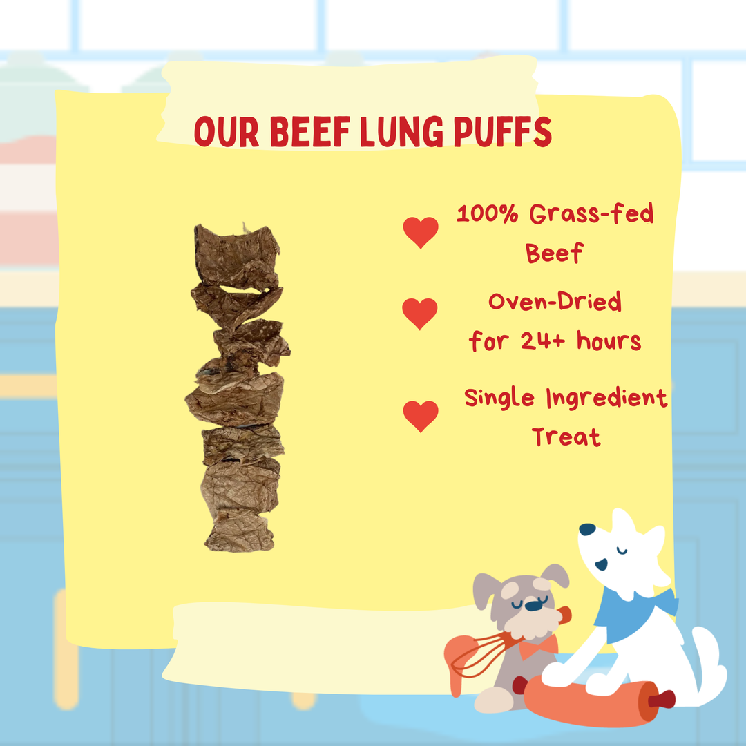 Woofpak Dog Bakery - Beef Lung Puffs