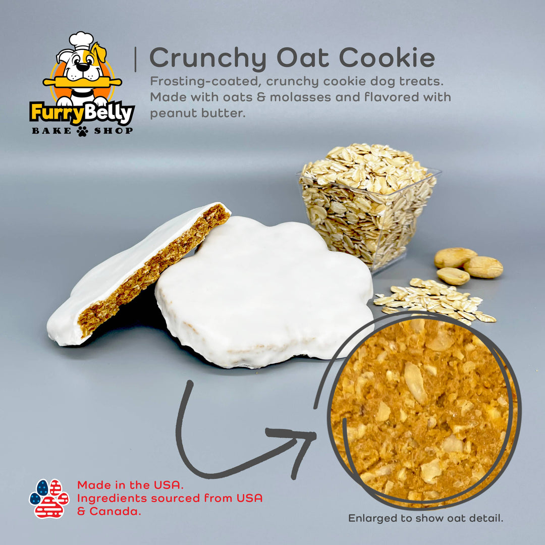 Furry Belly Bake Shop - Hanukkah Bone Crunchy Oat Cookie