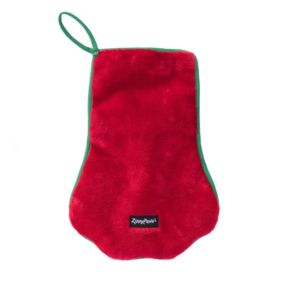 ZippyPaws - Stocking - Red Paw - Dog