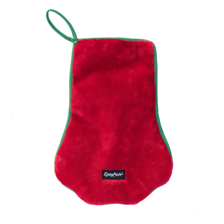 ZippyPaws - Stocking - Red Paw - Dog
