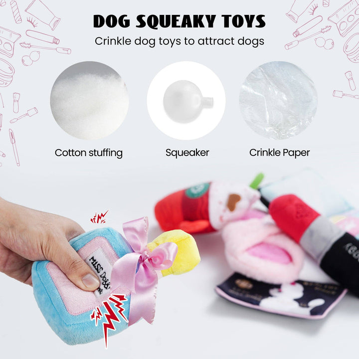 Nocciola - Nocciola 8 PCS Girl Dog Toys for Puppies Small Medium Dogs