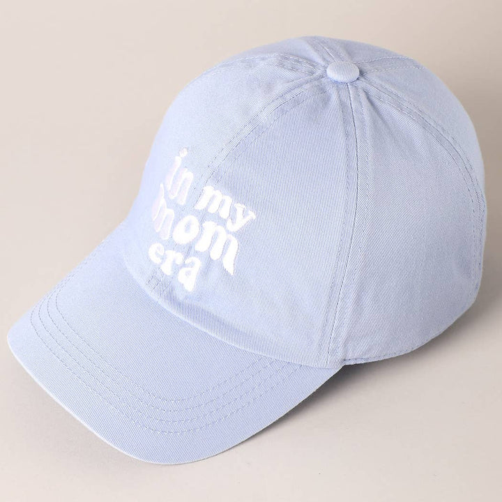 Fashion City - Embroidered Letters In My Mom Era Baseball Cap: ONE SIZE / HOT PINK