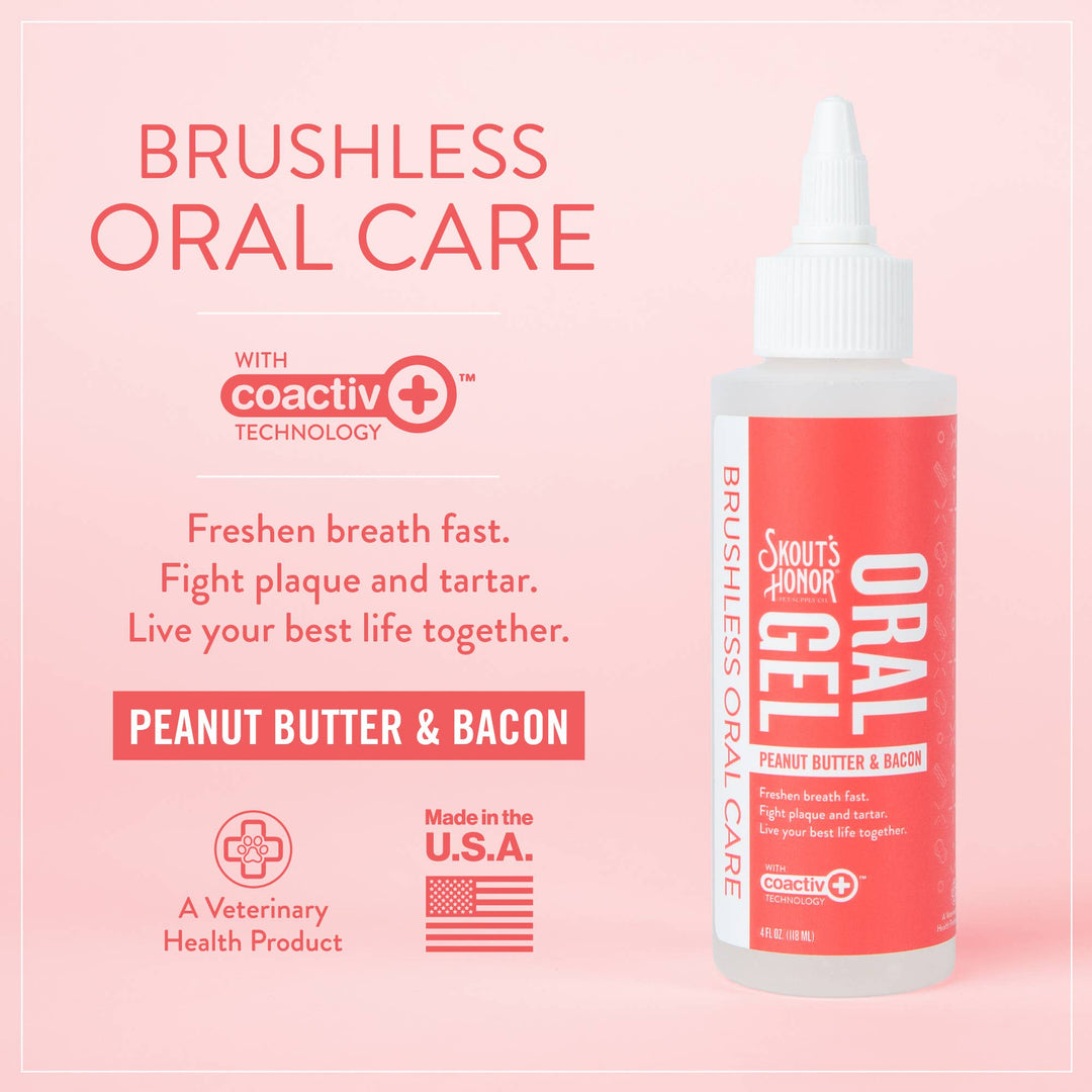 Pet Palette Distribution - Skout's Honor Oral Gel: Peanut Butter & Bacon 4oz
