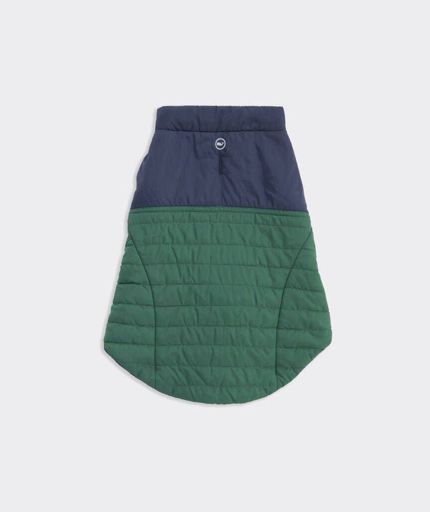 Found My Animal - Vineyard Vines X Fma Pet Puffer Jacket, Turf Green: M