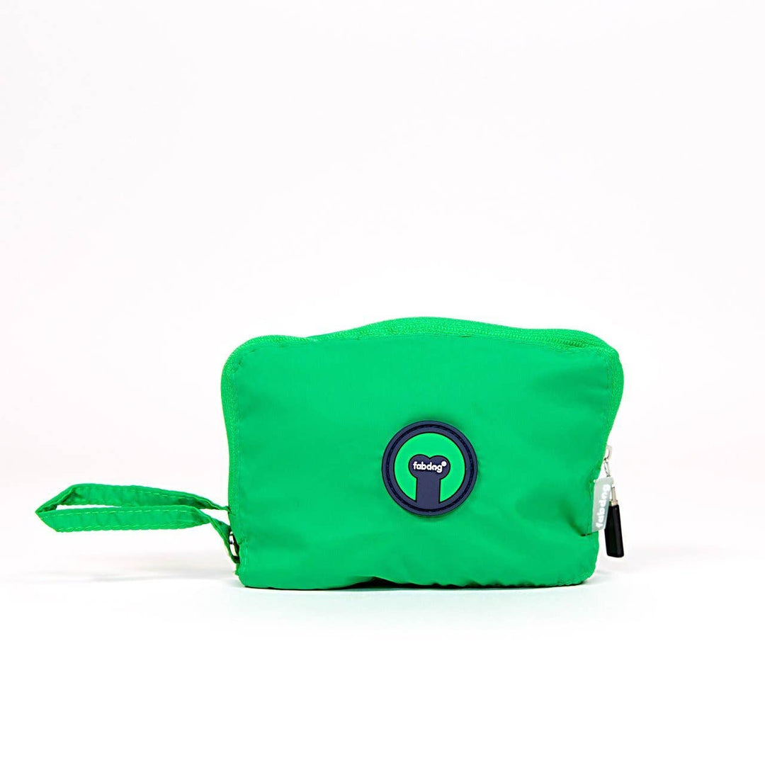 Green Packaway Dog Raincoat: M