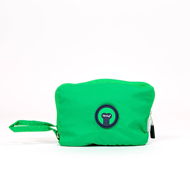 Green Packaway Dog Raincoat: M