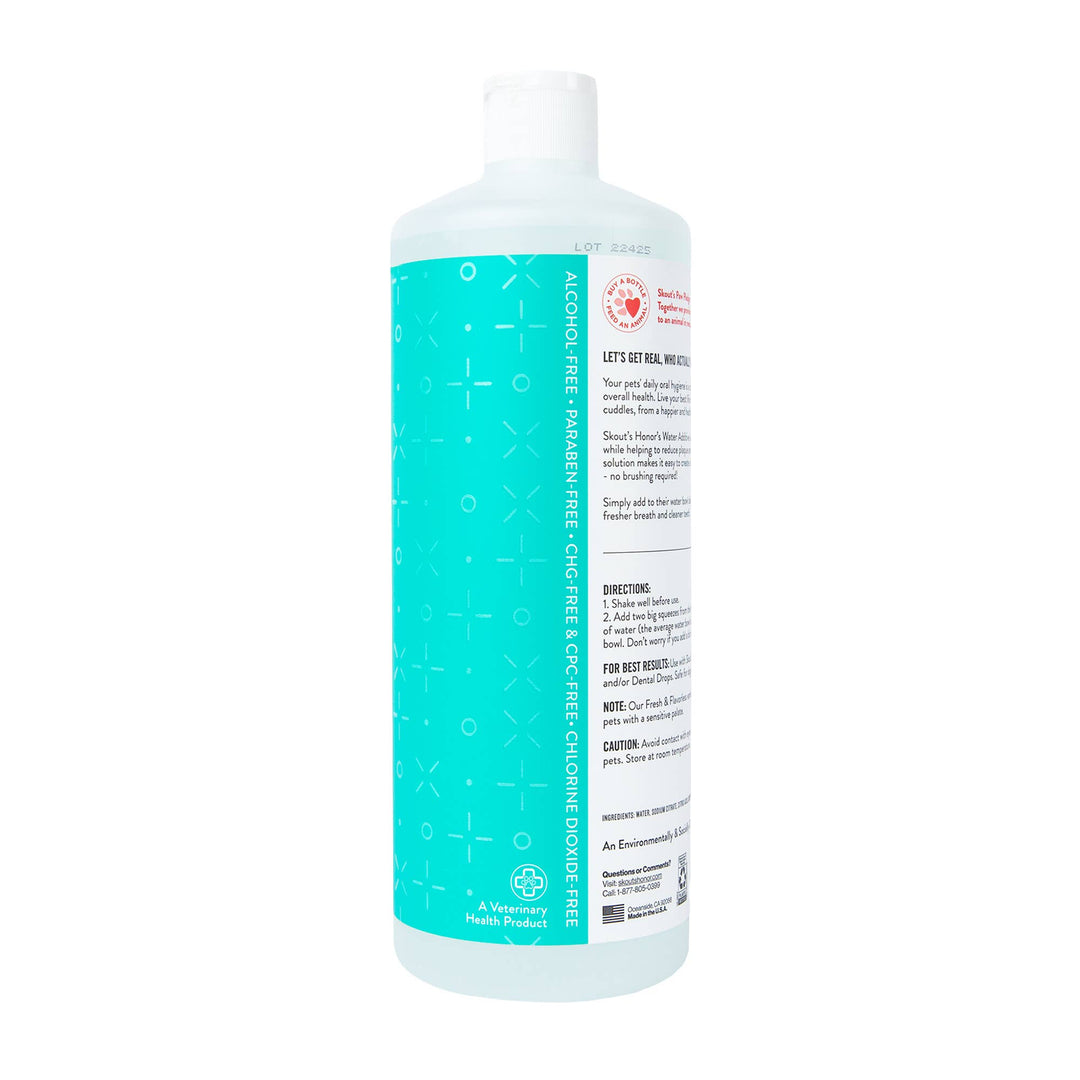 Pet Palette Distribution - Skout's Honor Oral Care Water Additive: Flavorless 32 oz