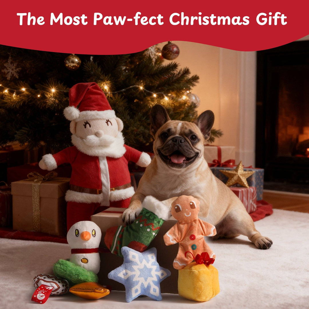 Nocciola - Nocciola Hide and Seek Christmas Santa Dog Toys