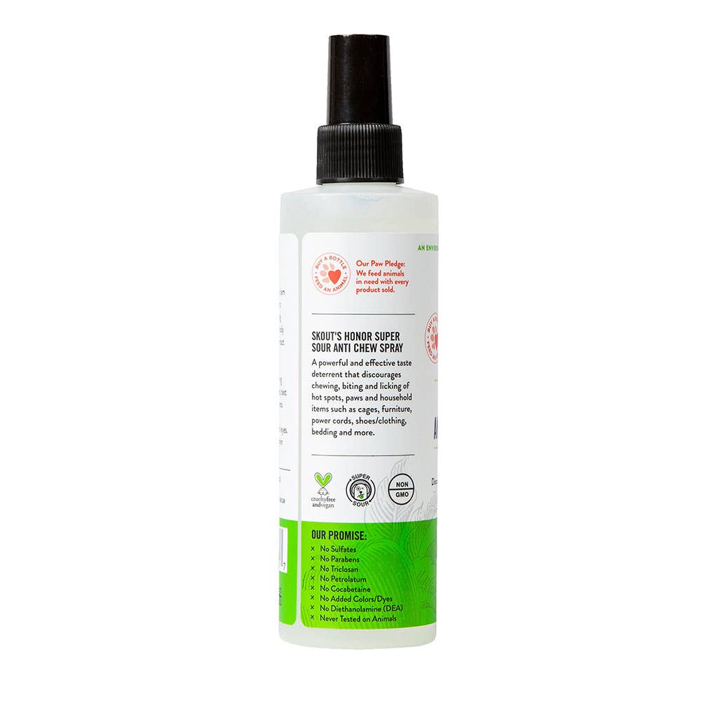 Pet Palette Distribution - Skout's Honor Super Sour! Anti Chew Spray 8 oz
