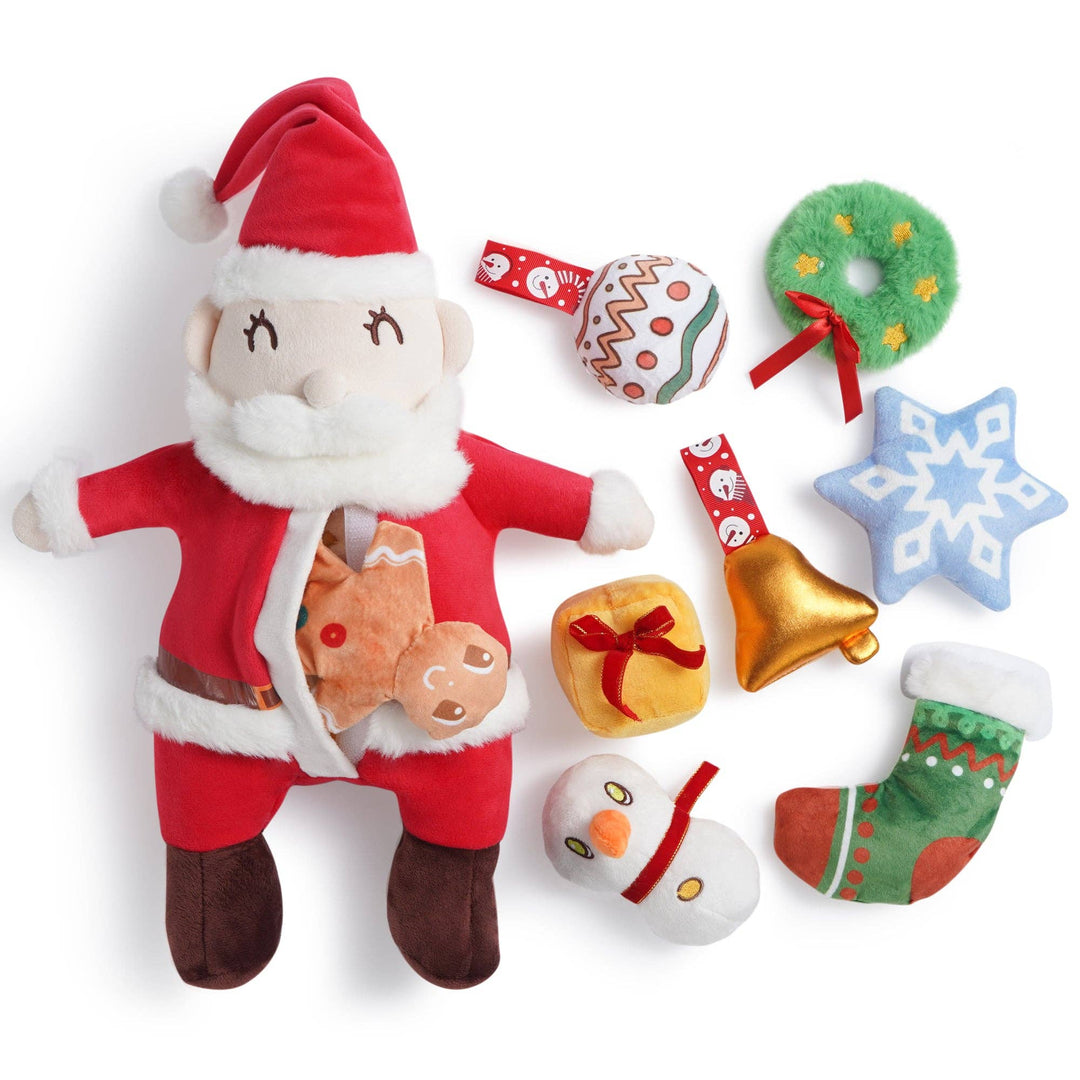 Nocciola - Nocciola Hide and Seek Christmas Santa Dog Toys