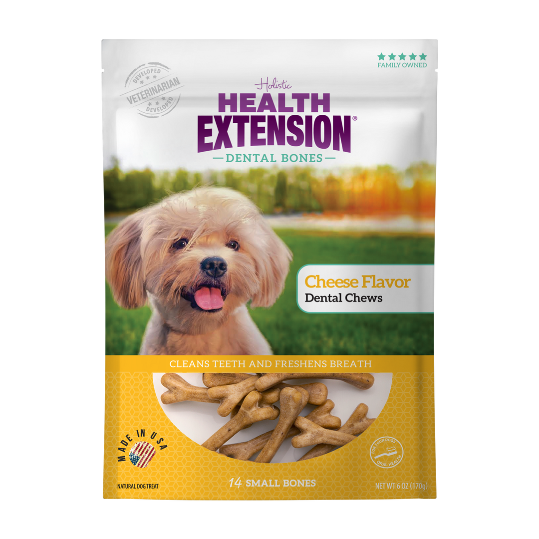 Health Extension Pet Care - Cheese Flavor Dental Bones: 3-pack