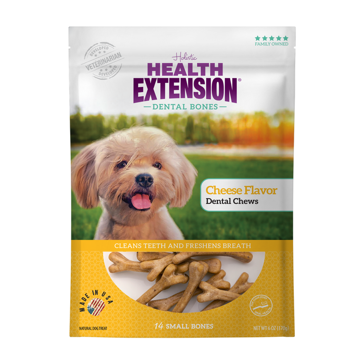 Health Extension Pet Care - Cheese Flavor Dental Bones: 3-pack