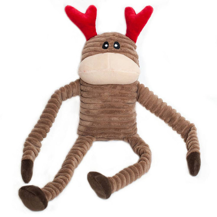 Pet Palette Distribution - ZippyPaws Holiday Crinkle Reindeer Large