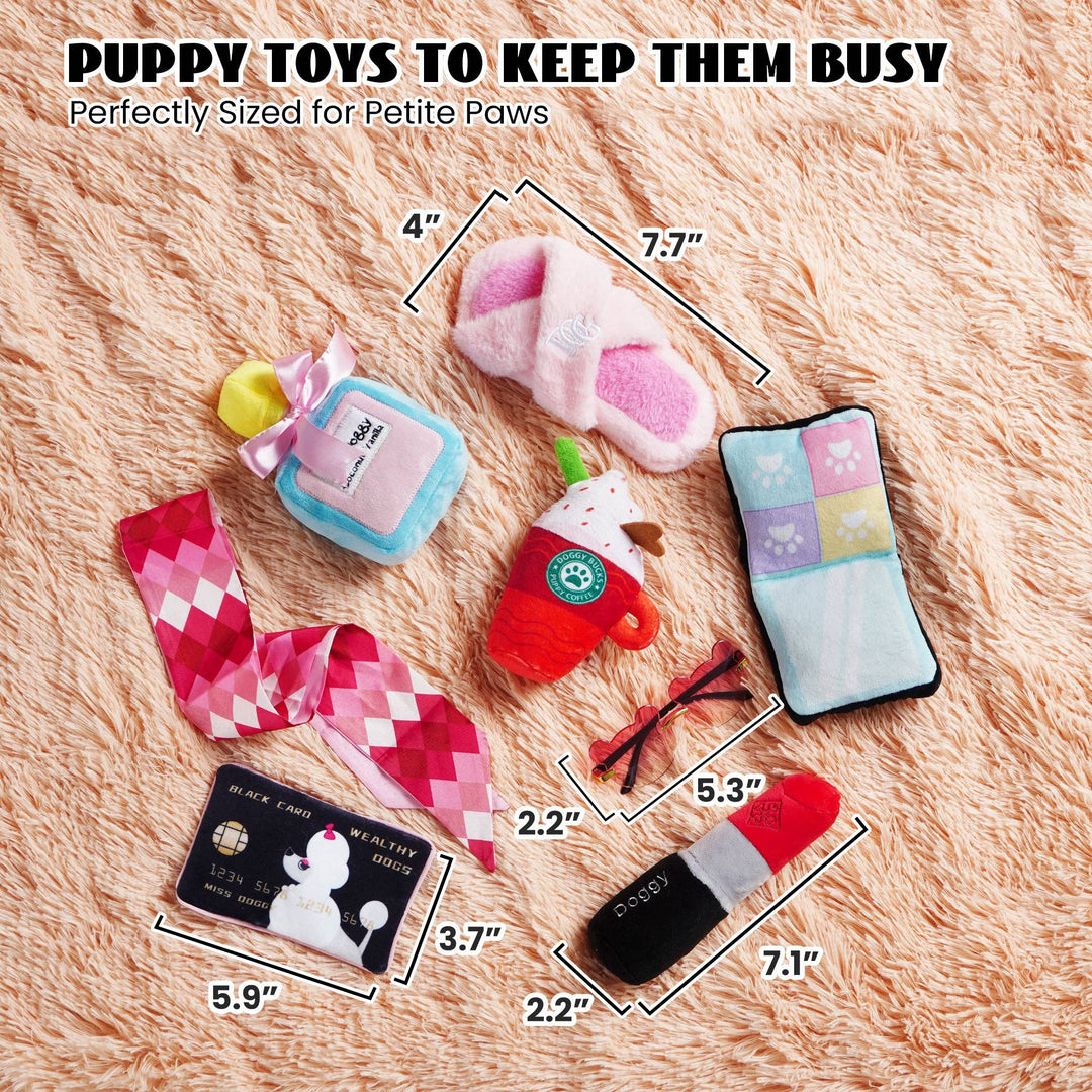 Nocciola - Nocciola 8 PCS Girl Dog Toys for Puppies Small Medium Dogs