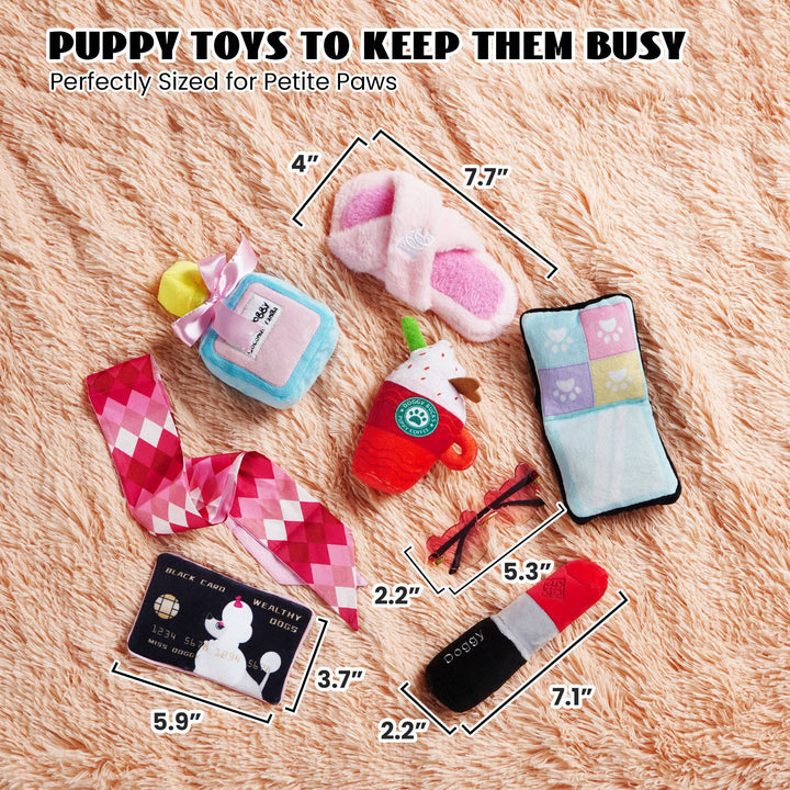 Nocciola - Nocciola 8 PCS Girl Dog Toys for Puppies Small Medium Dogs
