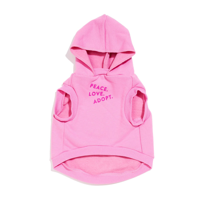 Found My Animal - BIG FULL HEART ANIMAL HOODIE, CANDY PINK + MAGENTA: Medium