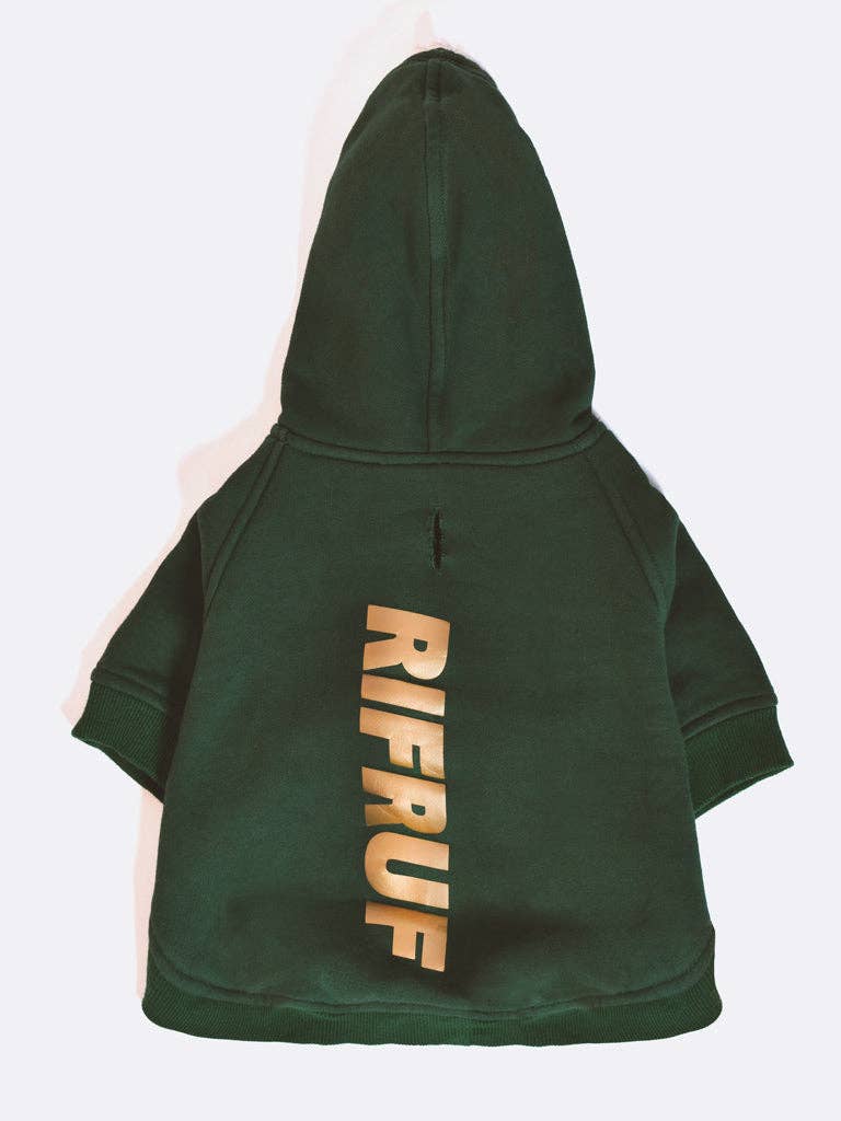 RIFRUF - Essential Dog Hoodie: Jade / XX-Small