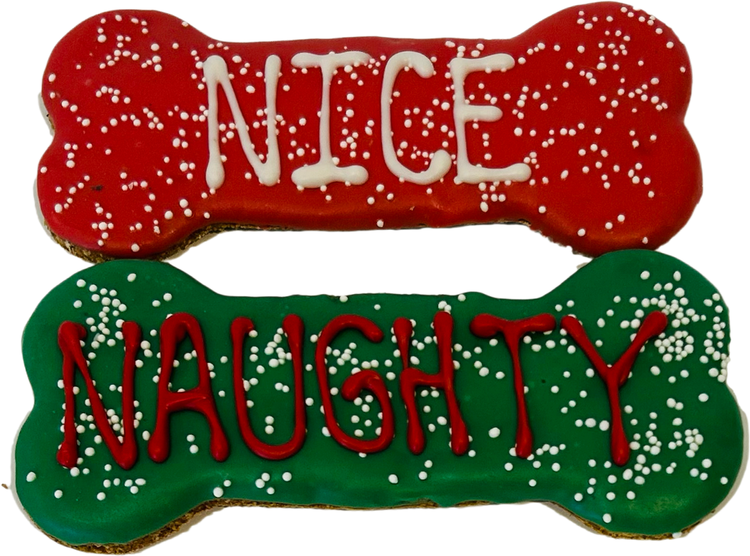 DELCO DOG CO. - Naughty/Nice  6" Dog Bones