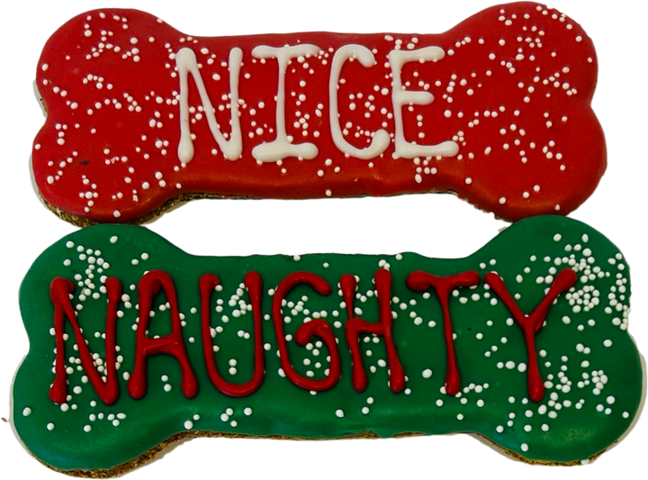 DELCO DOG CO. - Naughty/Nice  6" Dog Bones