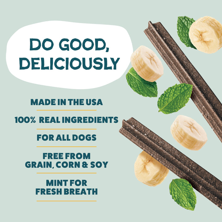 Shameless Pets - Banana Bone-anza Dental Sticks Dog Treats