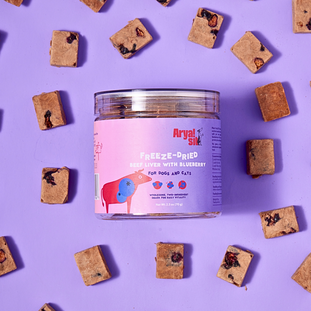 Arya Sit! - Freeze-Dried Beef Liver with Blueberry