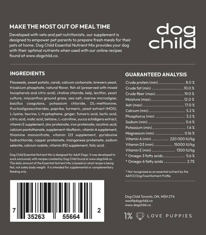 Dog Child - Essential Nutrient Mix For Dogs