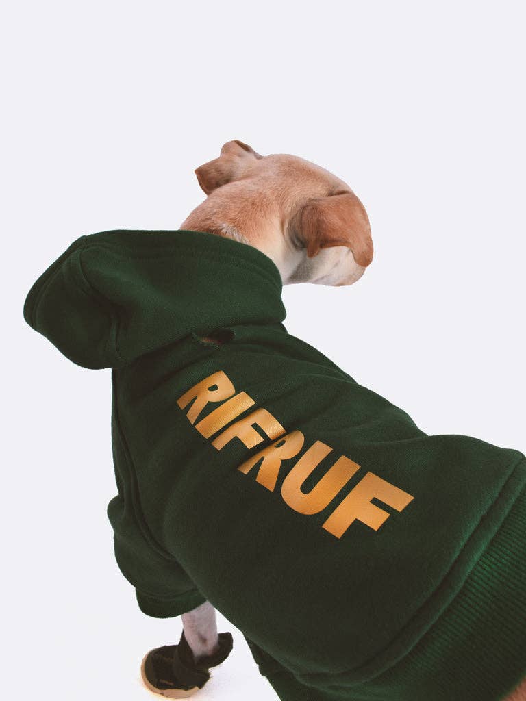 RIFRUF - Essential Dog Hoodie: Jade / XX-Small