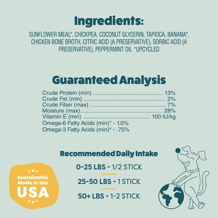 Shameless Pets - Banana Bone-anza Dental Sticks Dog Treats