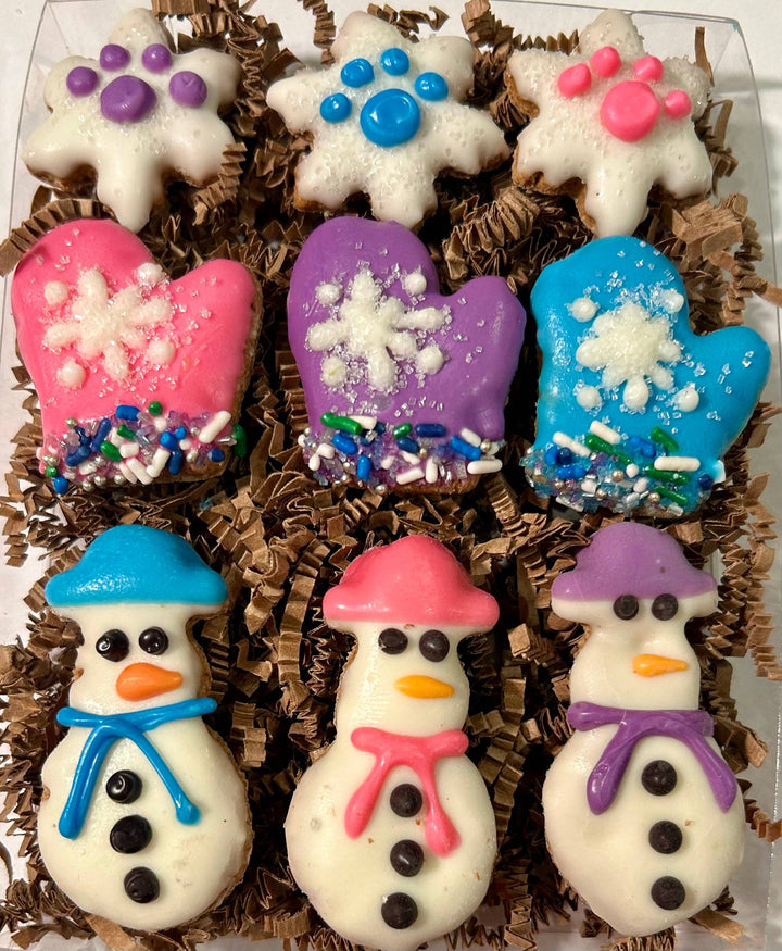 DELCO DOG CO. - Winter Assorted Mini Dog Treat Gift Box
