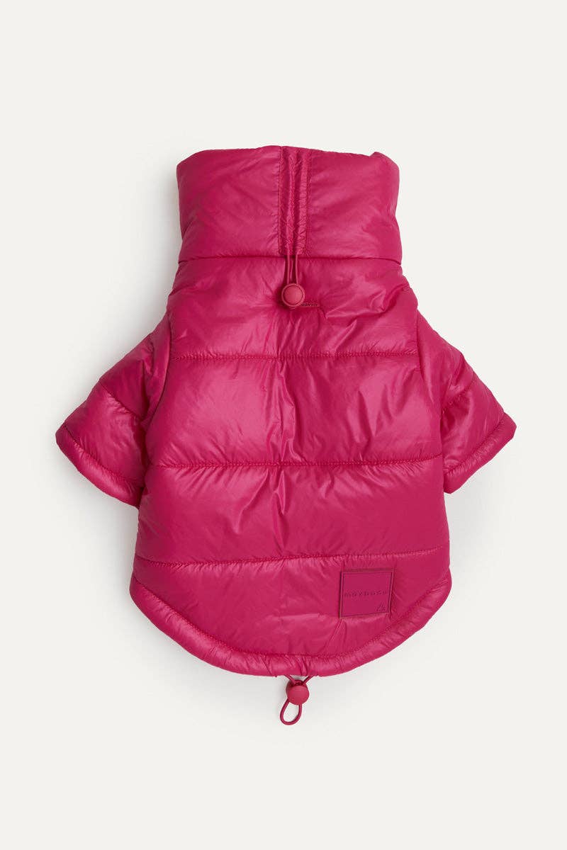maxbone - Glossy Puffer Jacket: Teal / Small