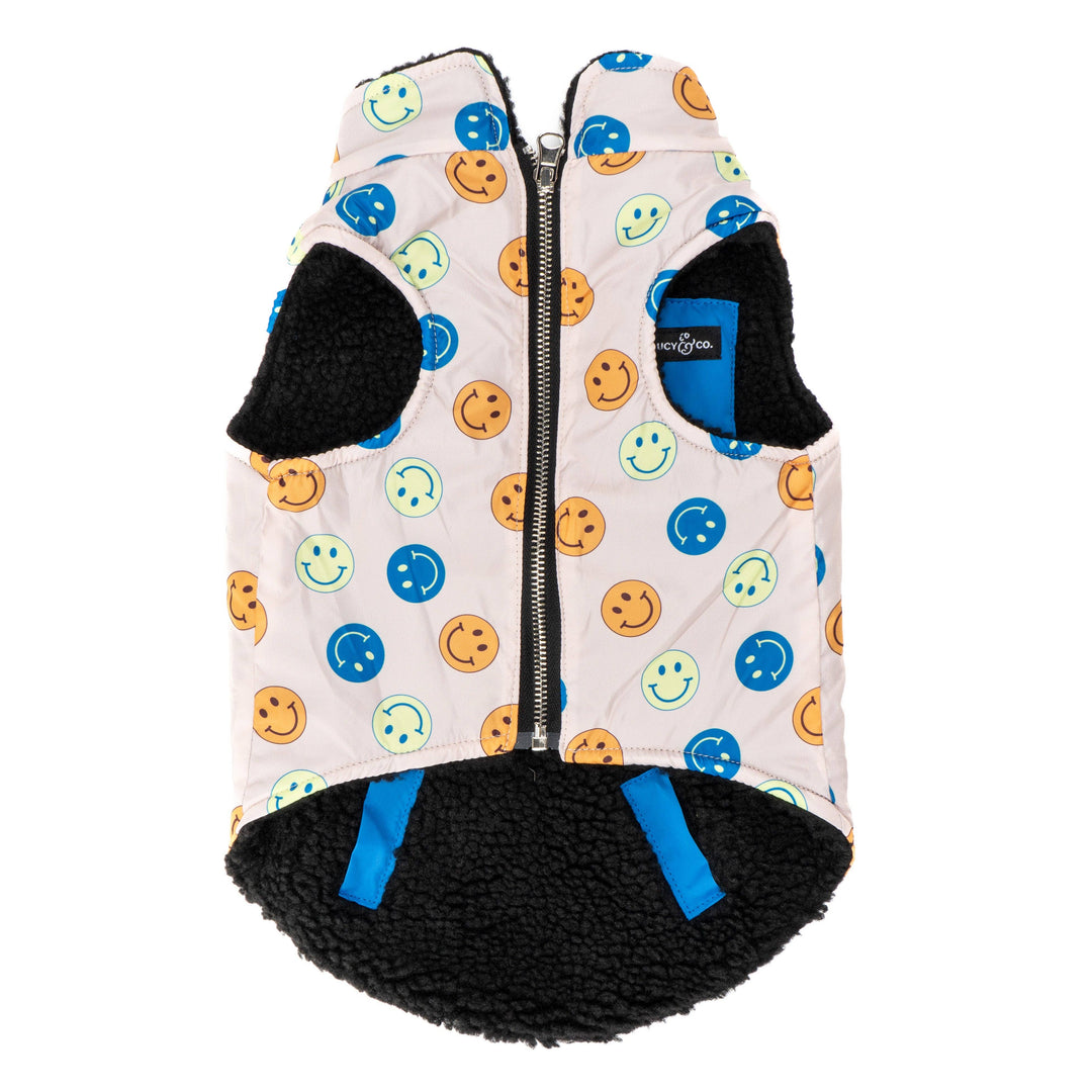 The Have a Nice Day Reversible Teddy Vest: Medium