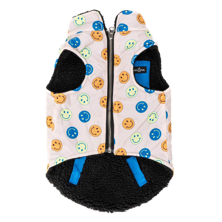 The Have a Nice Day Reversible Teddy Vest: Medium