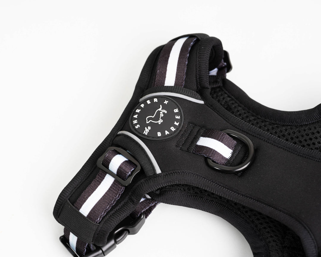 The Sharper Barker - Dog Harness - Black