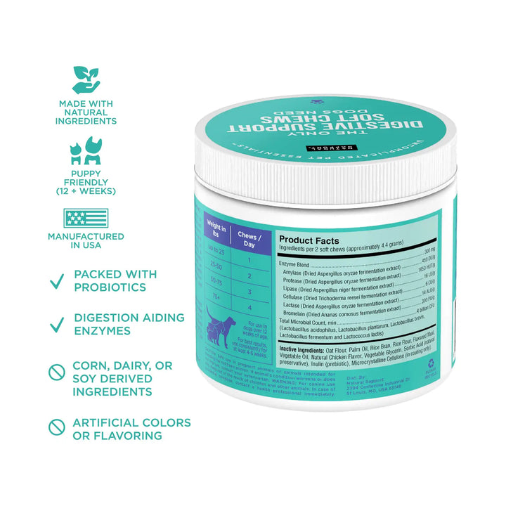Natural Rapport - The Only Digestive Support Soft Chews Dogs Need